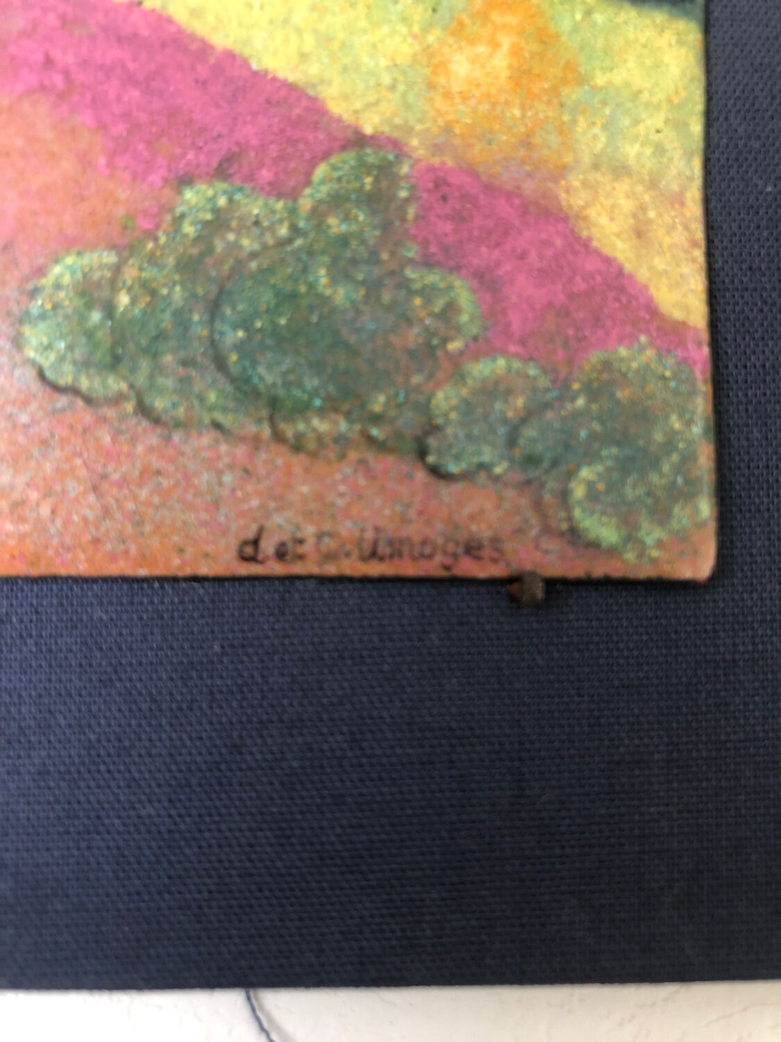 Tableau paysage céramique