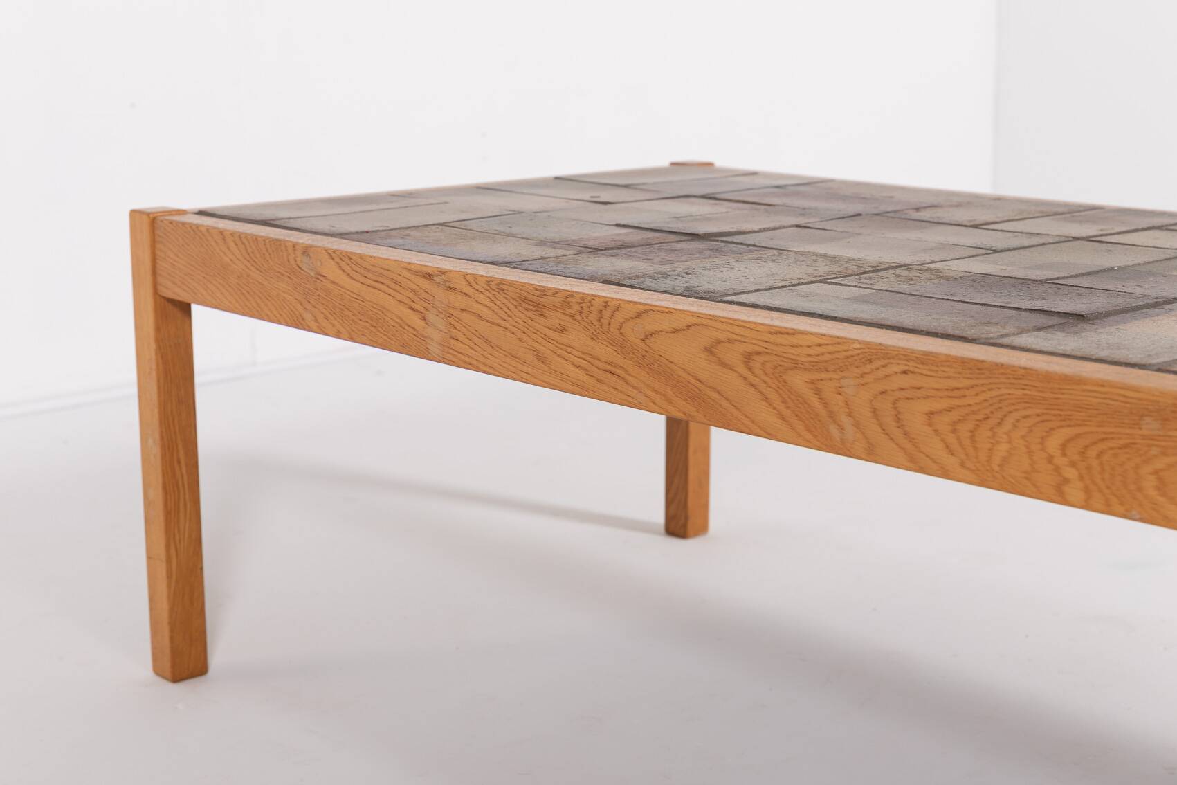 Danish Modern Ceramic Top Coffee Table from Sallingboe