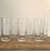6 vintage twisted glasses