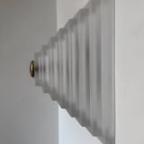 Pyramid glass ceiling light Limburg 1980s