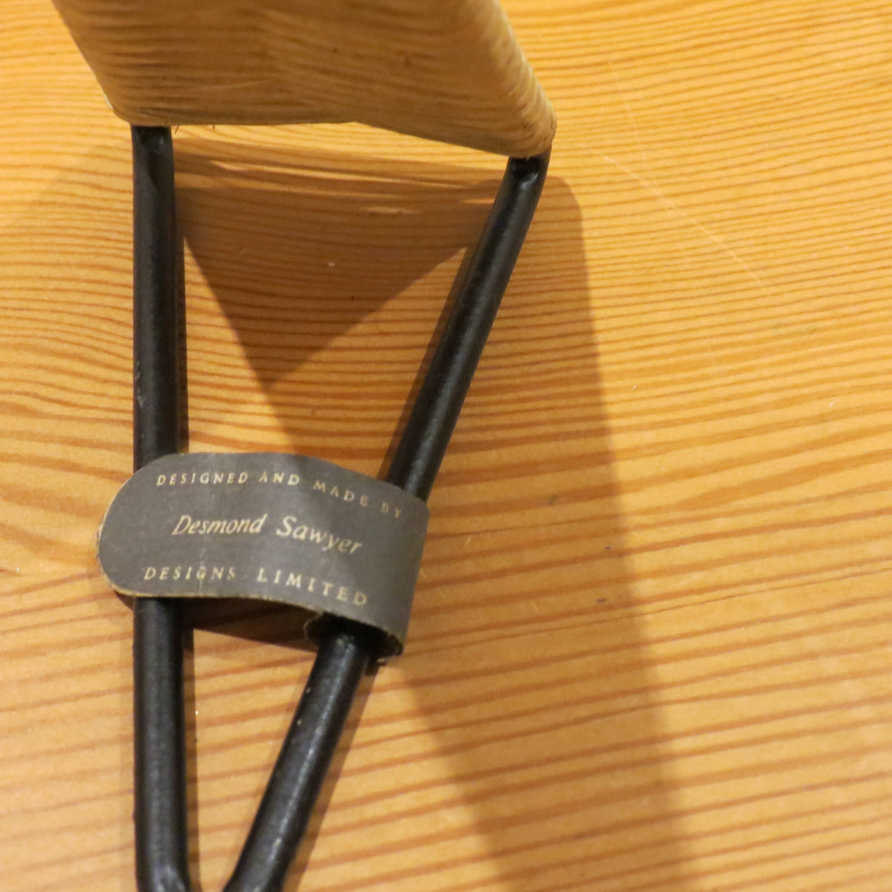 1960s Wall mounted Hanger Hook By Desmond Sawyer Rattan