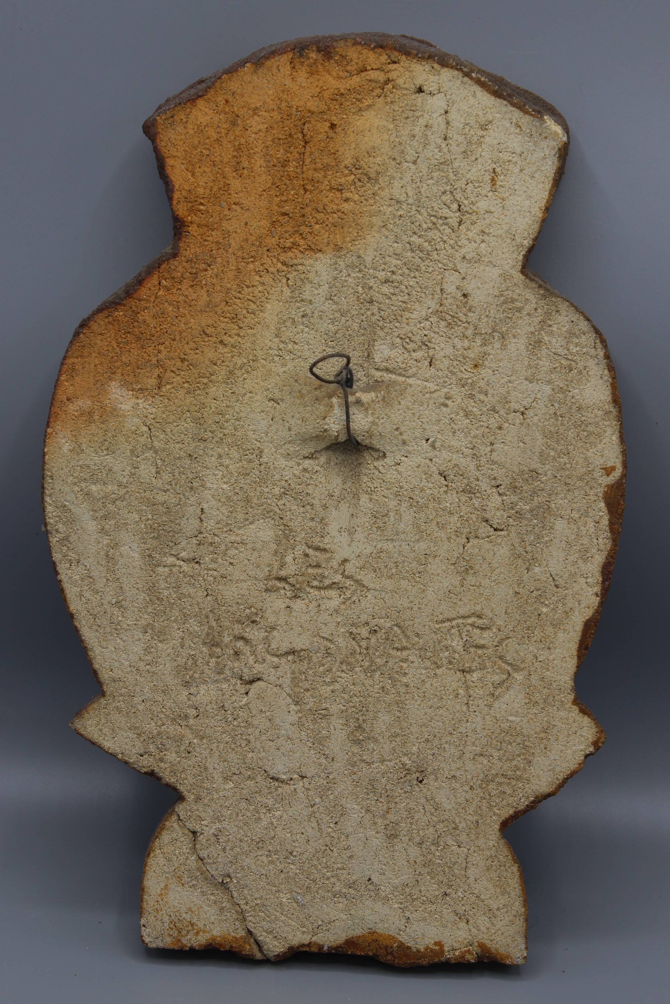 Enameled stoneware wall plaque - the argonauts - vallauris design circa 1950 1960