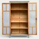 Armoire parisienne ancienne Luterma patine grise bleutée