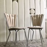 Vintage deconstructured "petals" chairs restored