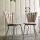 Vintage deconstructured "petals" chairs restored
