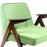 Green Bunny Armchair by Józef Chierowski, 1970s
