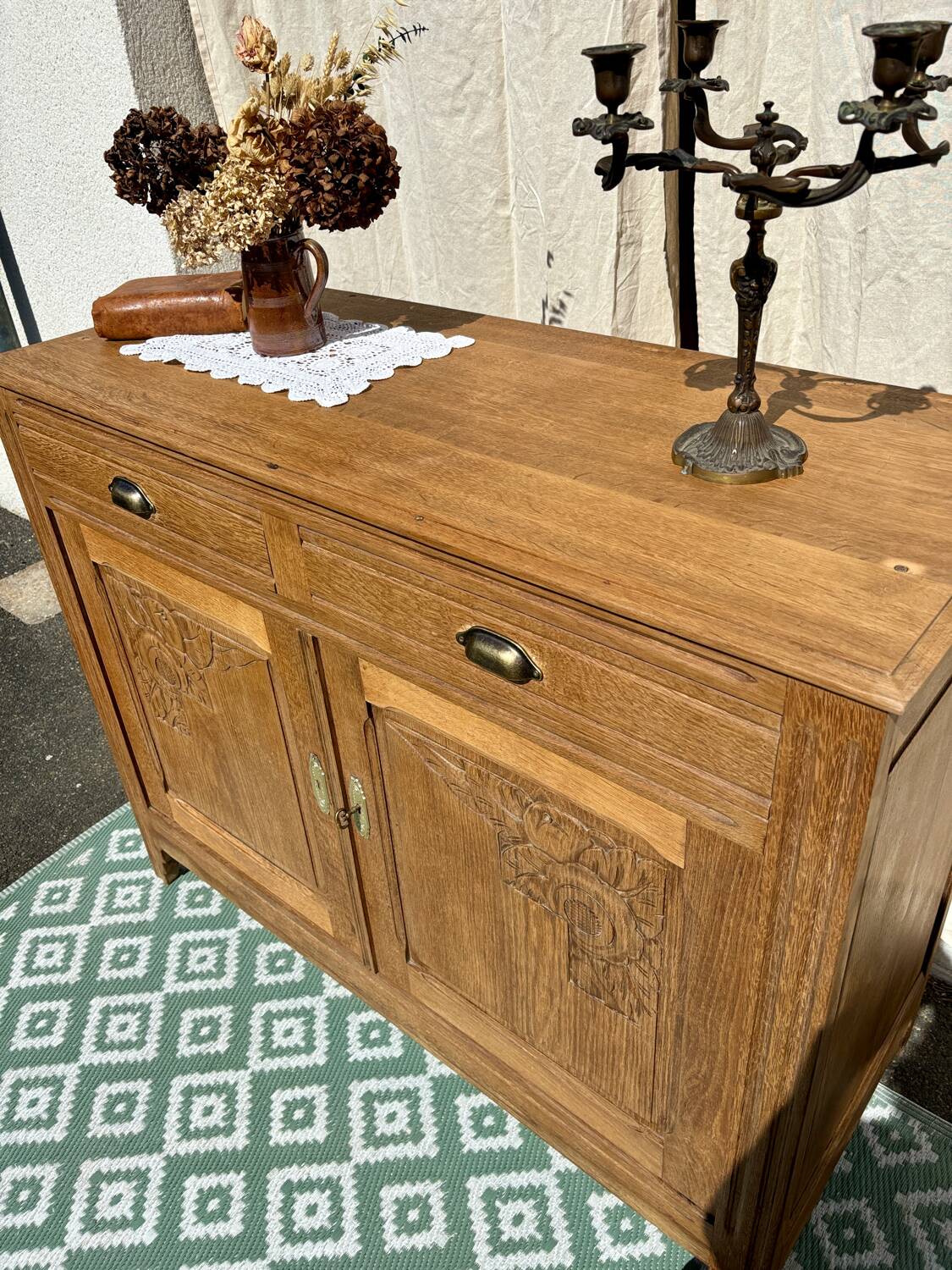 Art Deco oak sideboard