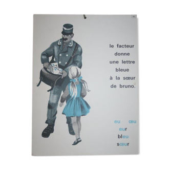 AffIche scolaire pédagogique méthode lecture