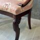 Pair of carved solid mahogany gondolas from the 19th century