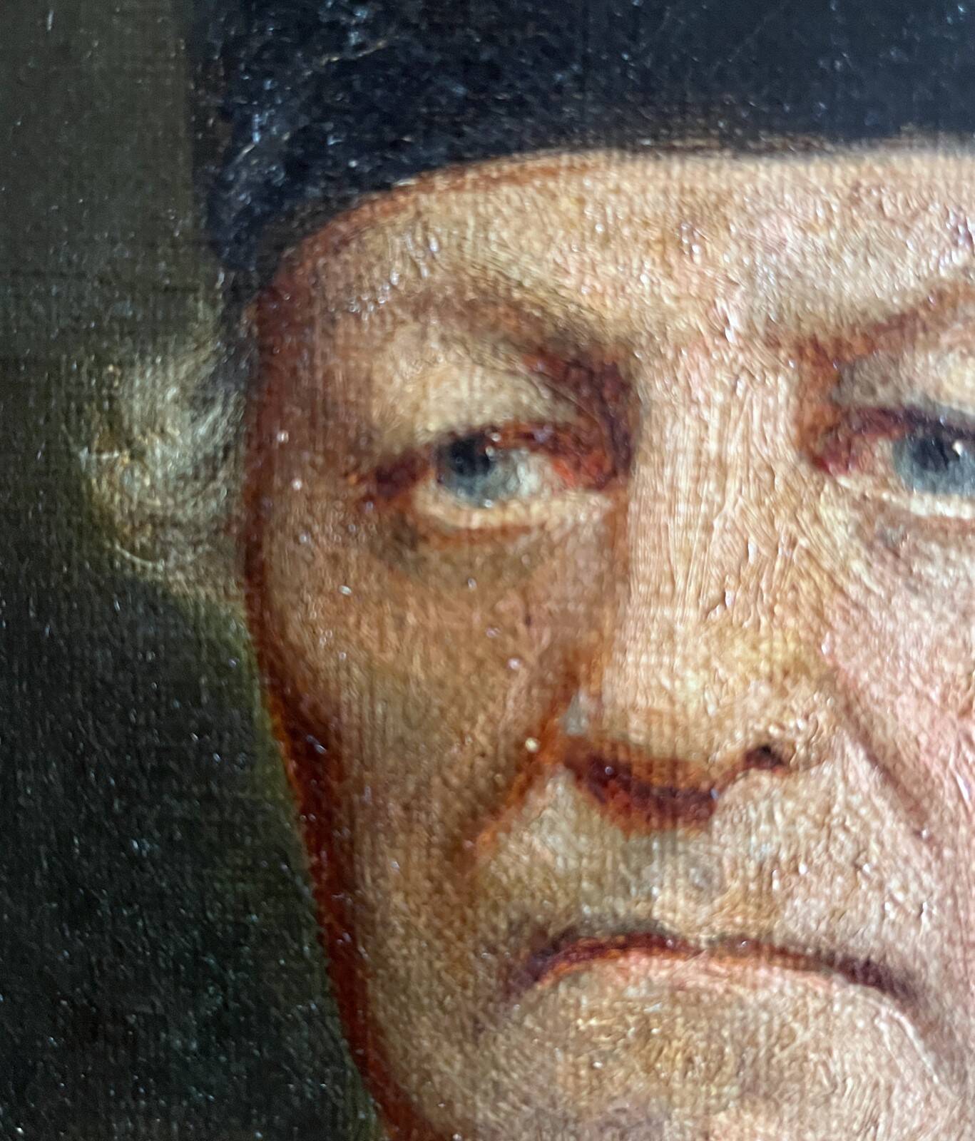 Tableau Pendant HST "portrait de couple" Famille XIX° siècle