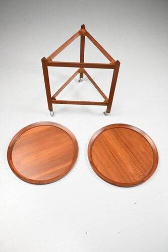 Vintage Teak Trolley by Sika Furniture