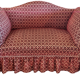 Two-seater sofa on wheels