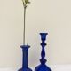 Pair of candlesticks blue