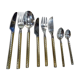 Housewife in silver and gold metal 104 cutlery