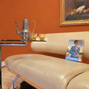 Italian white leather design surfing sofa / Frighetto bench