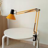 Vintage 1970s mustard yellow architect lamp