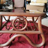 Rattan coffee table from the 70s