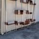 Vintage modular library shelf 6 legs and 14 shelves