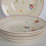 6 hollow plates Gien