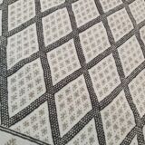 Traditional handmade white and grey carpet 178x125cm