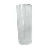 Glass vase polylobe serious pattern foliage