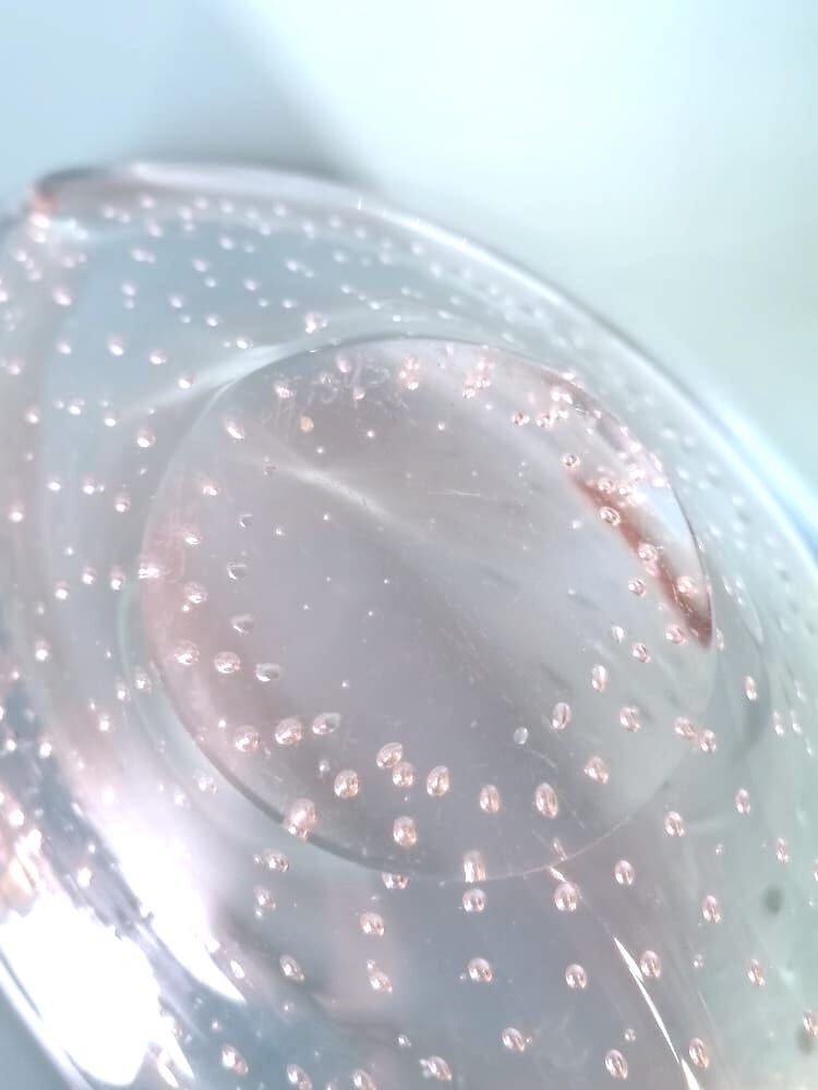 Empty pocket Kosta Boda around 1970 glass bubbled Sweden