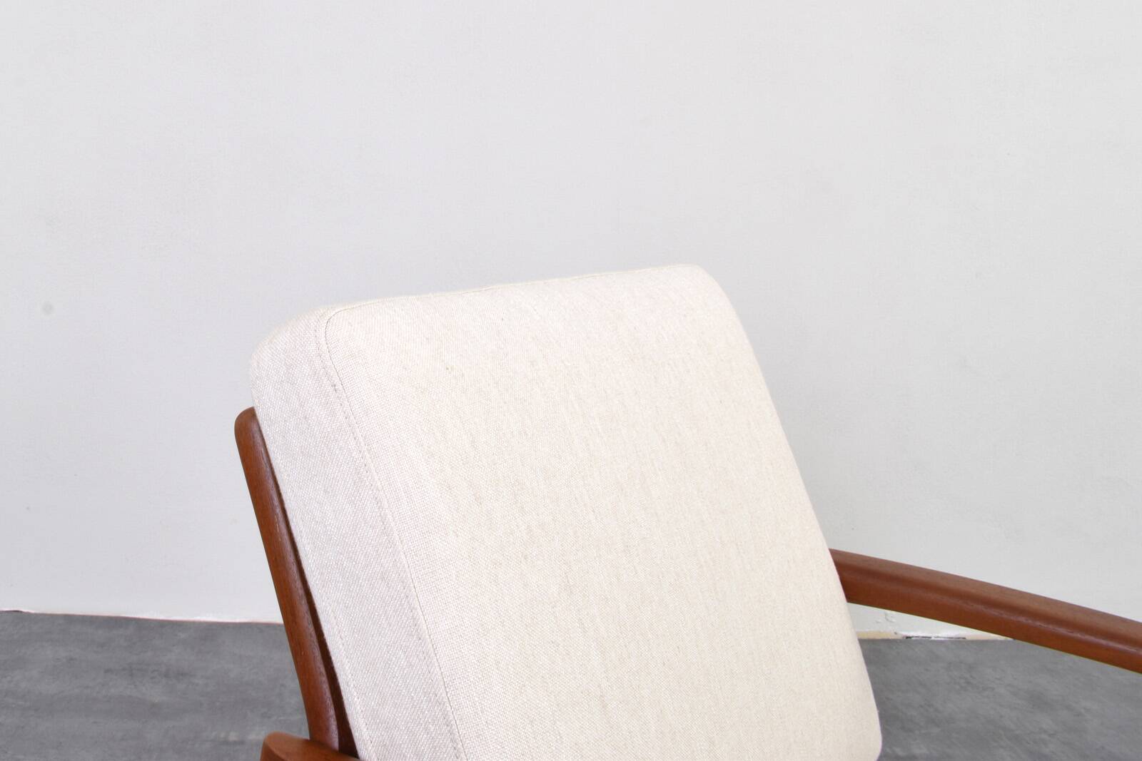 Teak Paper Knife Lounge Chair by Kai Kristiansen for Magnus Olesen, 1960s