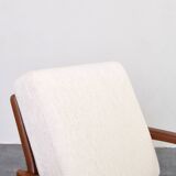 Teak Paper Knife Lounge Chair by Kai Kristiansen for Magnus Olesen, 1960s