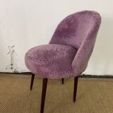 Chaise moumoute Lilas vintage