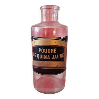 Apothecary bottle or medicine jar “Yellow quina powder”