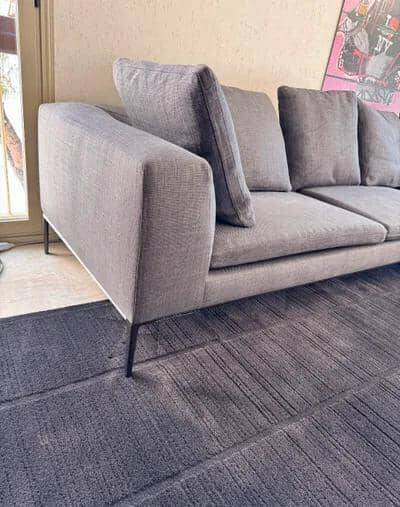B&b italia corner sofa “ray” + b&b italia/maxalto “cratis” carpet