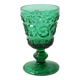 Vintage Green Stem Glass Arabesque / Wine Goblet Baccarat / France / 1840s