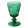 Vintage Green Stem Glass Arabesque / Wine Goblet Baccarat / France / 1840s