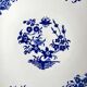St Amand round hollow dish in blue earthenware