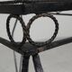 Table d'appoint vintage sculpturale en acier (style Mategot), années 1950
