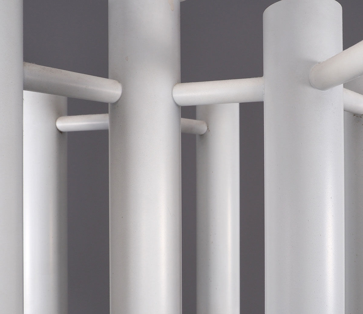 Plafonnier en métal blanc par Temde, années 1970