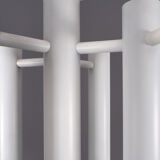 Space age ceiling lamp in white metal by temde, 1970s