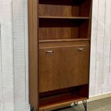 70s Teak Bar Library Shelf