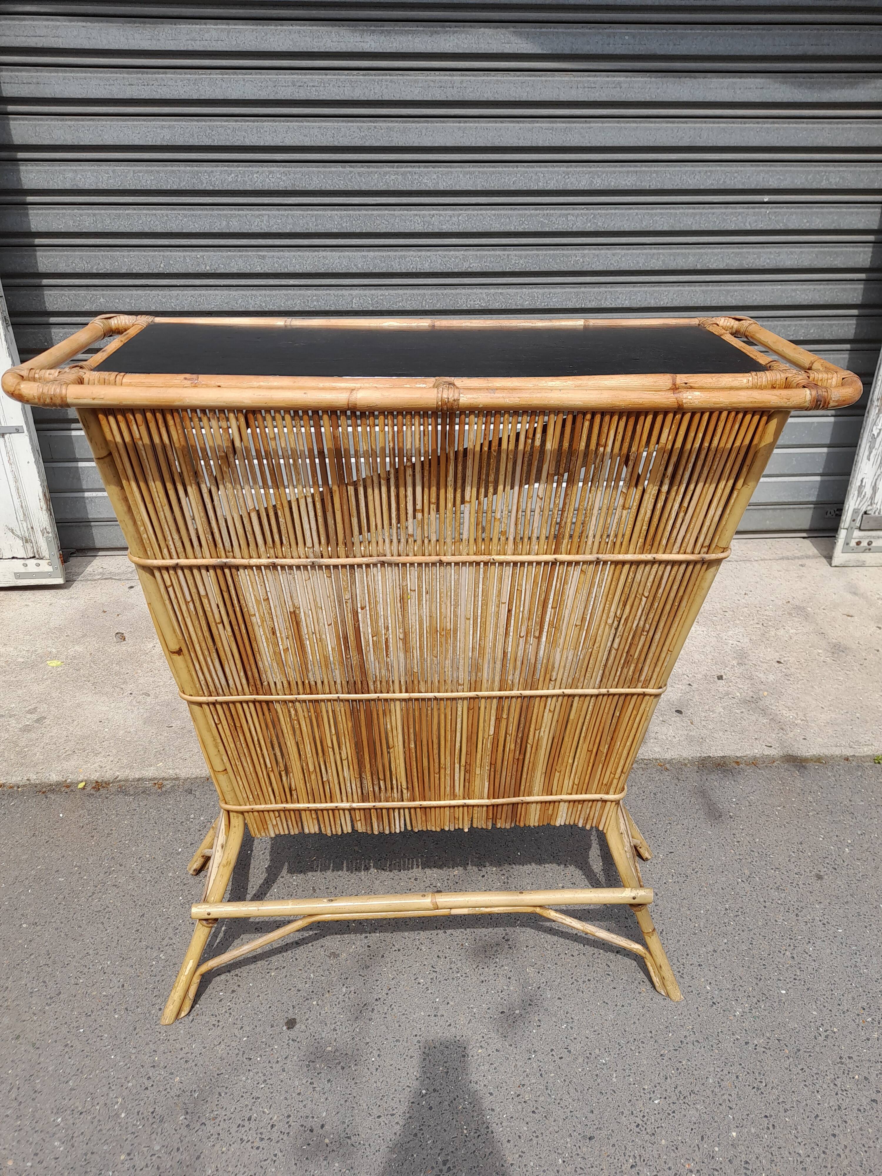 Rattan bar from the 60s