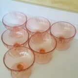 6 large dessert ice cream bowls Rosaline Luminarc France