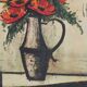 Le bouquet de fleurs, lithographie sur toile encadrée, Bernard Buffet