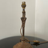 Lampe art nouveau 1900 en bronze