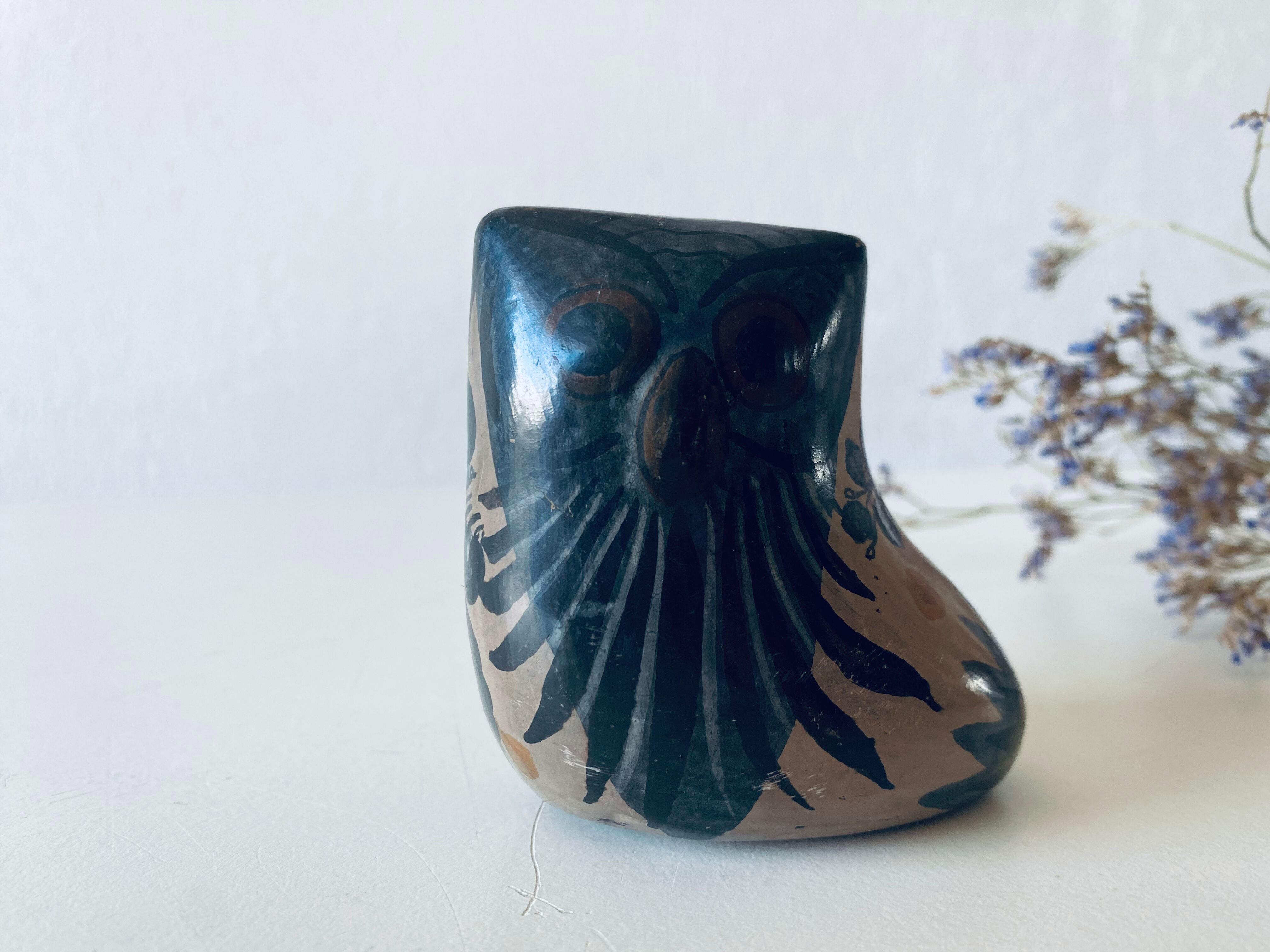 Owl Mexican folk art from Tonala