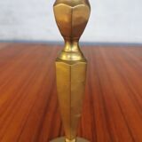 Antique brass candle holder