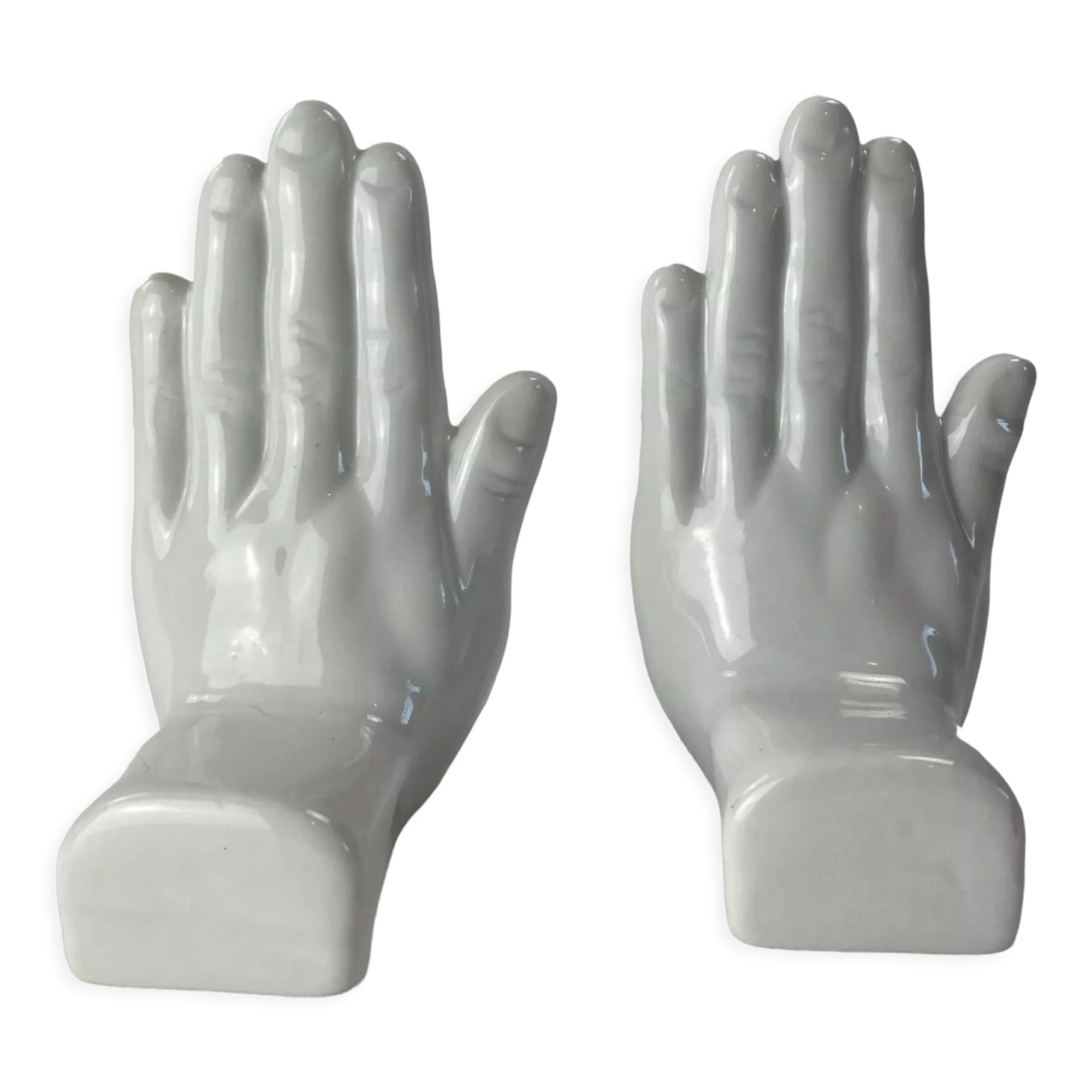 Pair of hands bookends 1970-80
