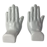 Pair of hands bookends 1970-80
