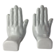 Pair of hands bookends 1970-80