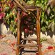 Pair of 1960s rattan stools from France.