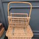 Vintage rattan magazine rack