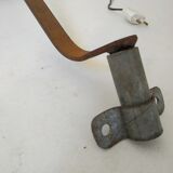 Old patinated metal workshop lamp